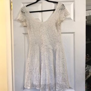Abercrombie white lace dress